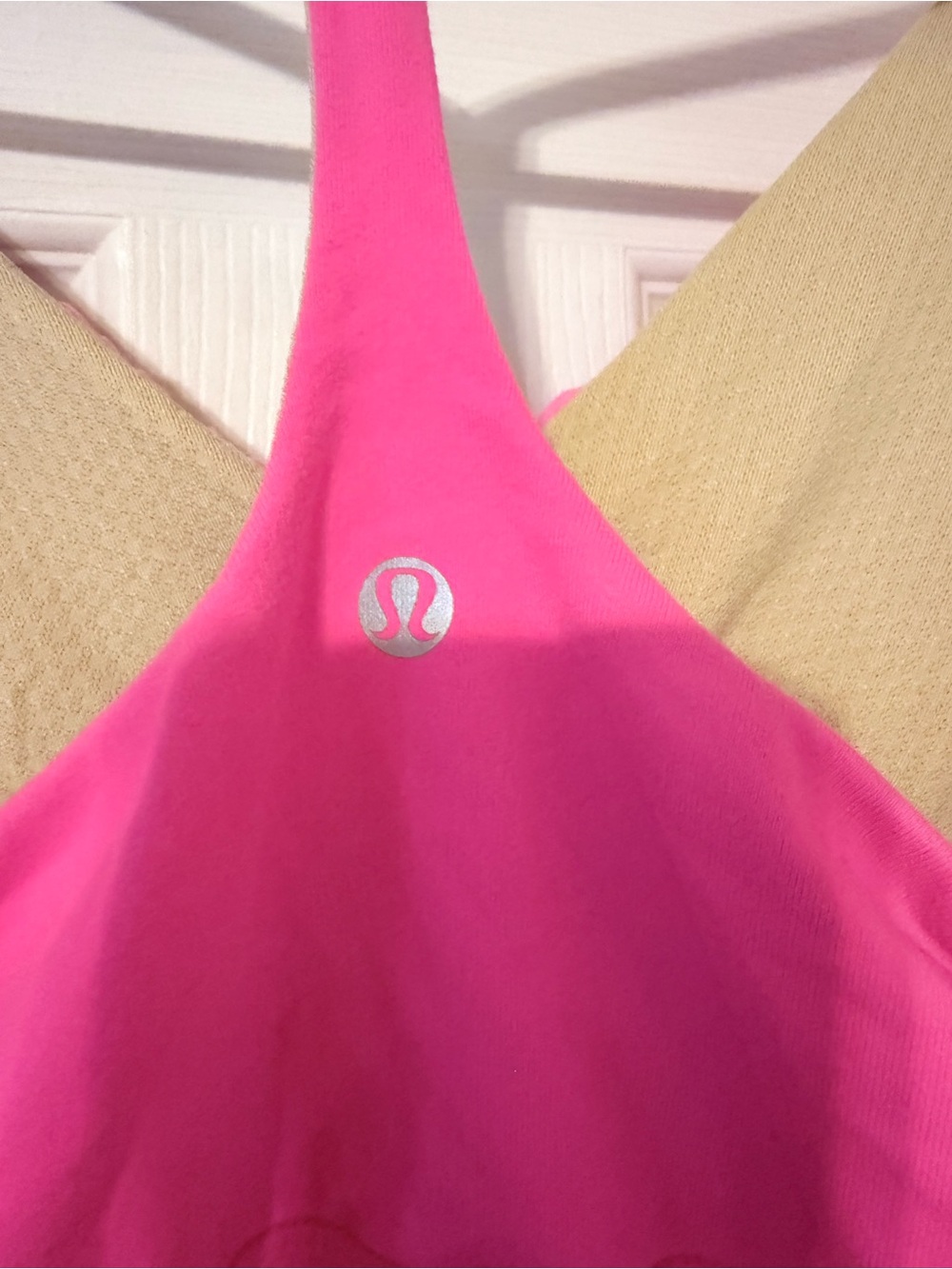 lululemon athletica Bright Pink Ruched V-Neck Tank - Picture 3 of 4